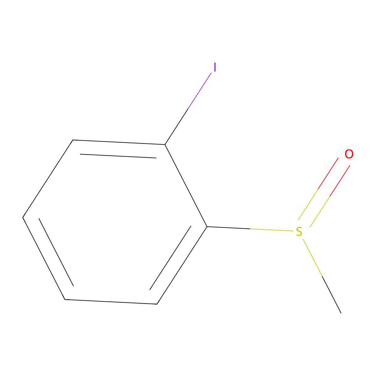 1-Iodo-2-(methylsulfinyl)benzene molecular structure, CAS 71545-38-5