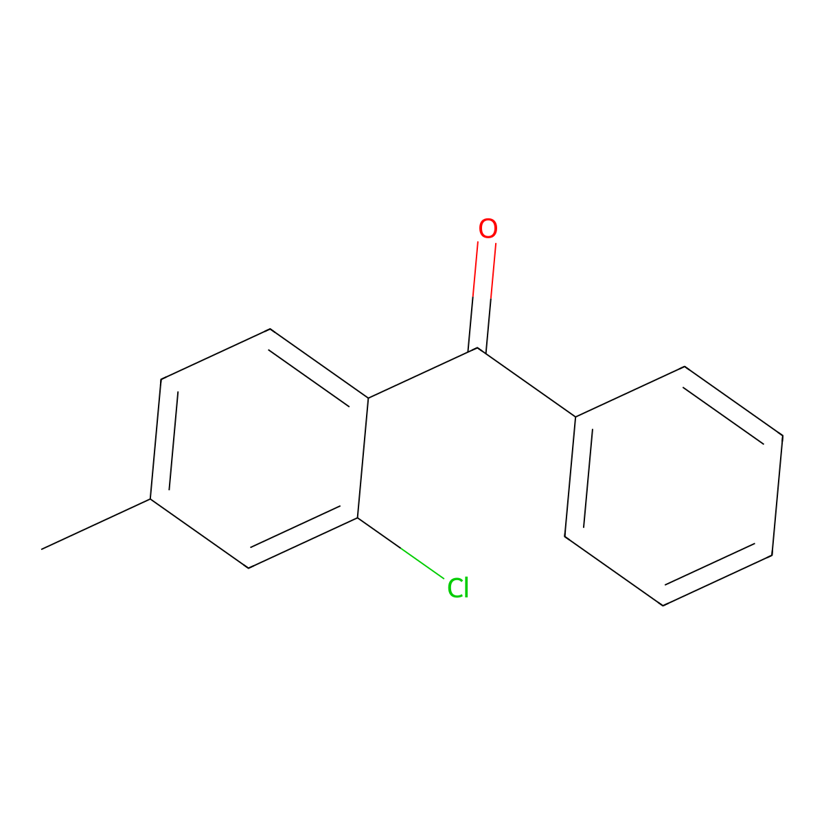 (2-Chloro-4-methylphenyl)(phenyl)methanone molecular structure, CAS 71549-60-5