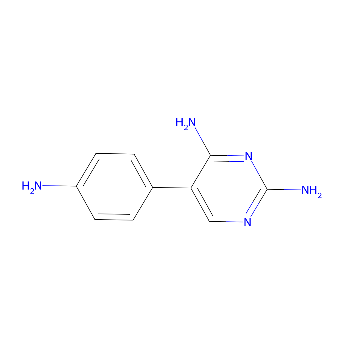 5-(4-Aminophenyl)-2,4-pyrimidinediamine molecular structure, CAS 71552-29-9
