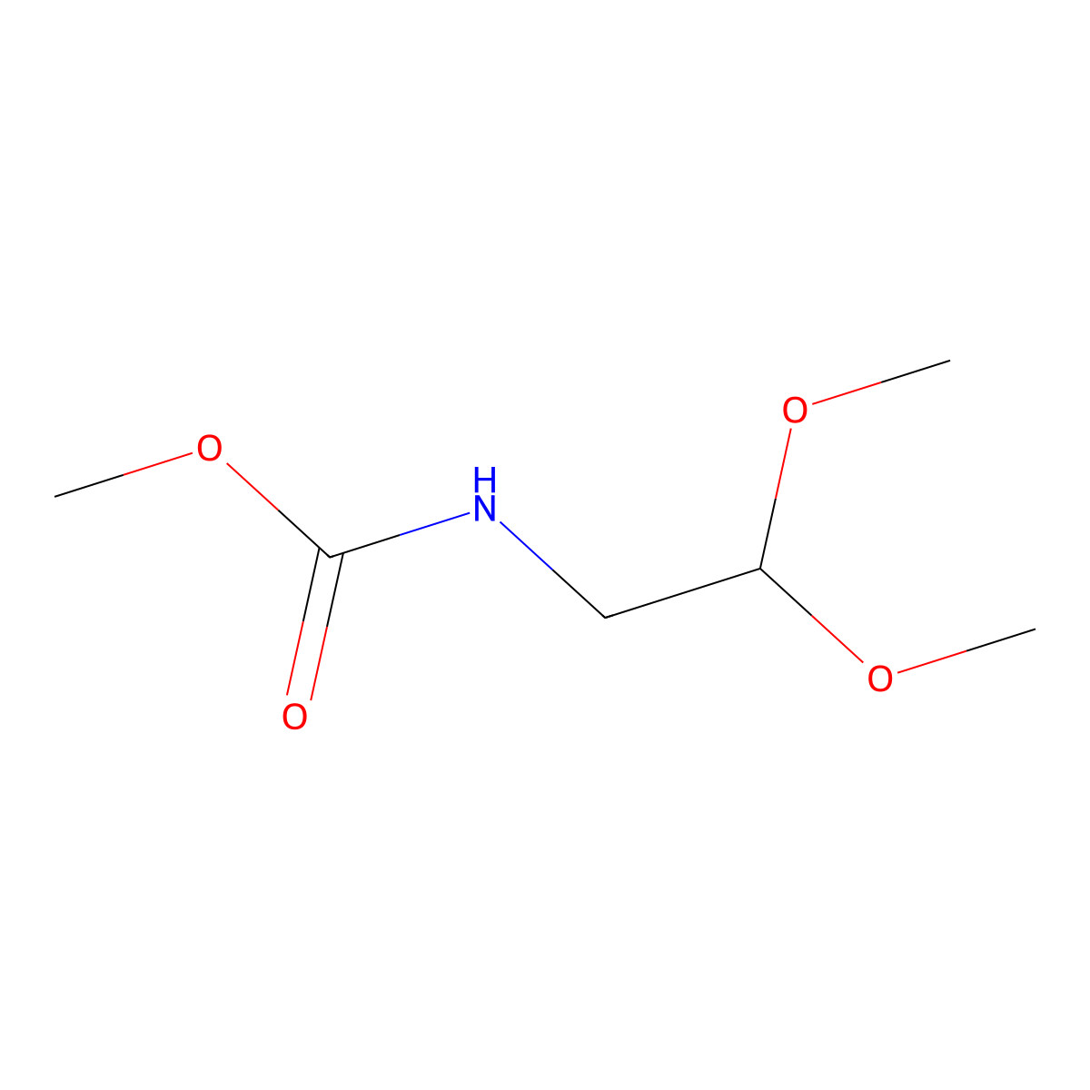 Methyl (2,2-dimethoxyethyl)carbamate molecular structure, CAS 71556-07-5