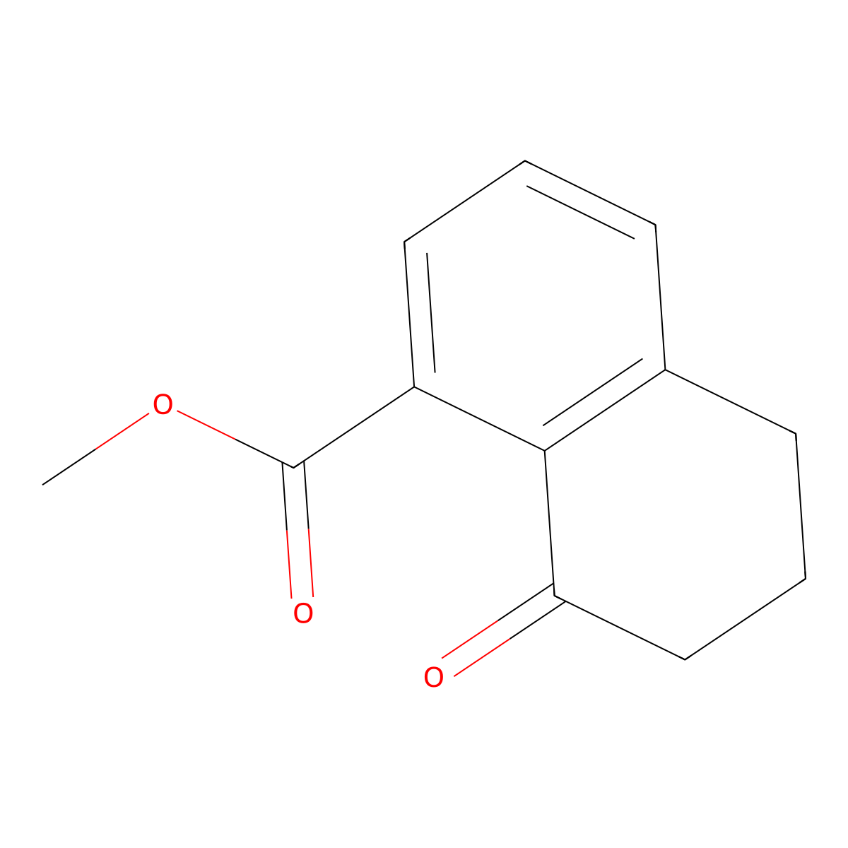 Methyl 8-oxo-5,6,7,8-tetrahydronaphthalene-1-carboxylate molecular structure, CAS 71557-11-4