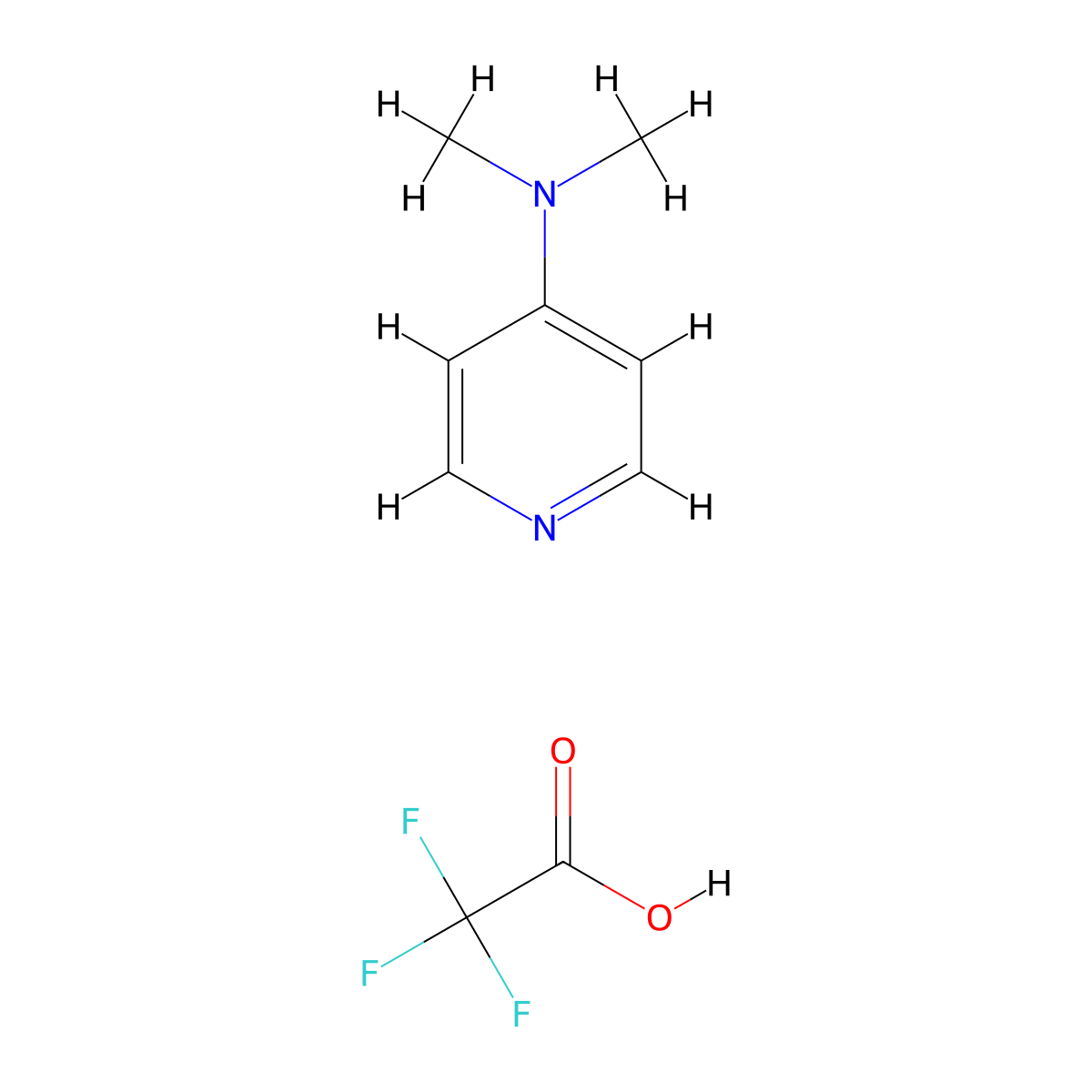 N,N-Dimethylpyridin-4-amine 2,2,2-trifluoroacetate molecular structure, CAS 71561-75-6