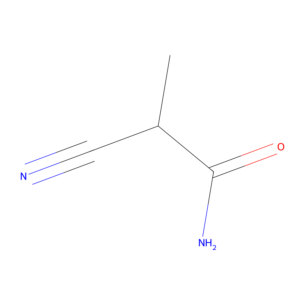 2-Cyano-2-methylacetamide molecular structure, CAS 71565-78-1