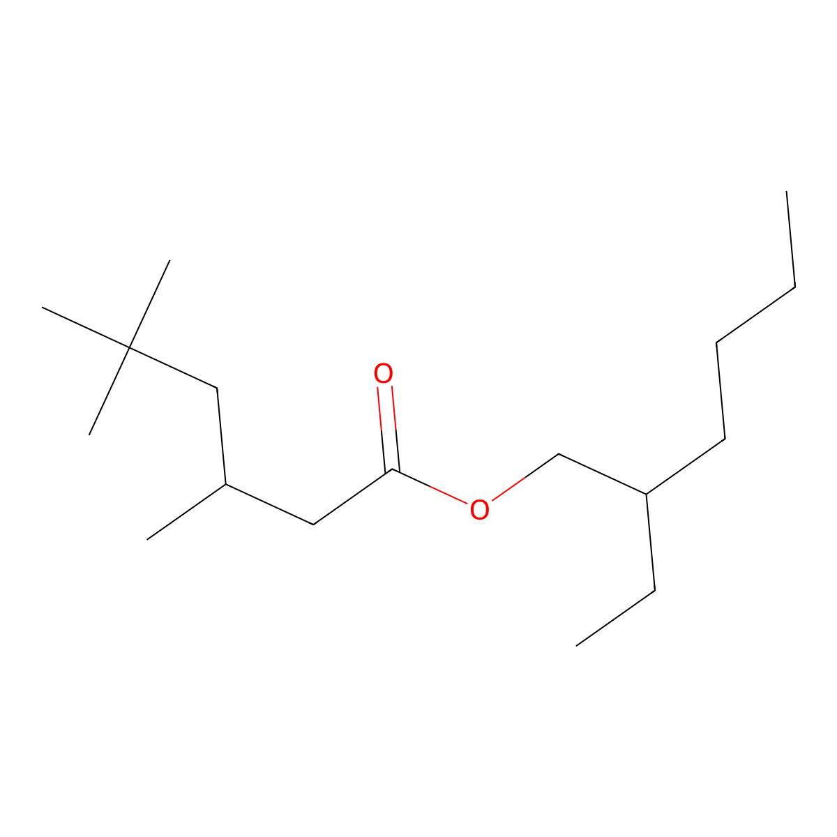 Ethylhexyl Isononanoate molecular structure, CAS 71566-49-9