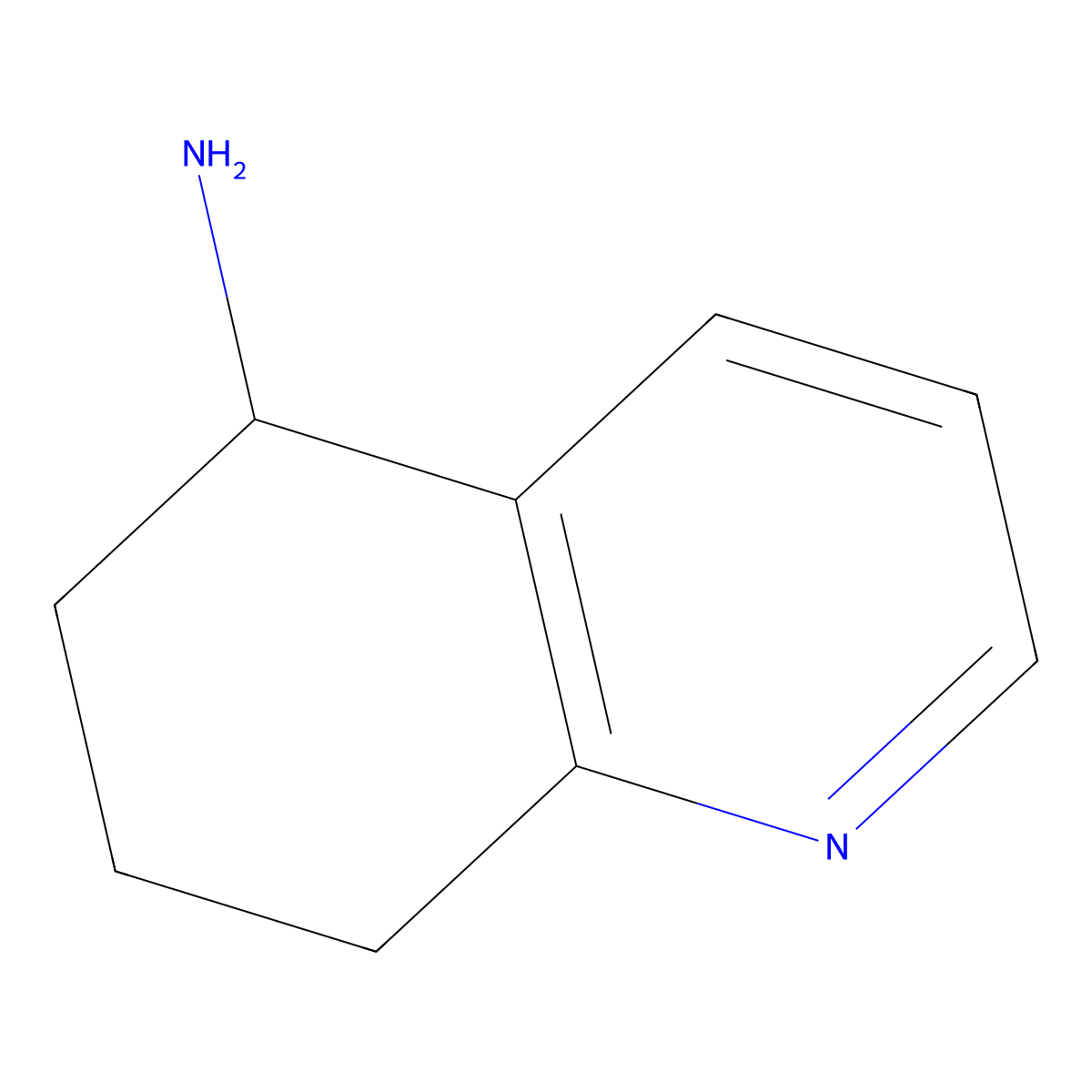 5,6,7,8-Tetrahydroquinolin-5-amine molecular structure, CAS 71569-15-8