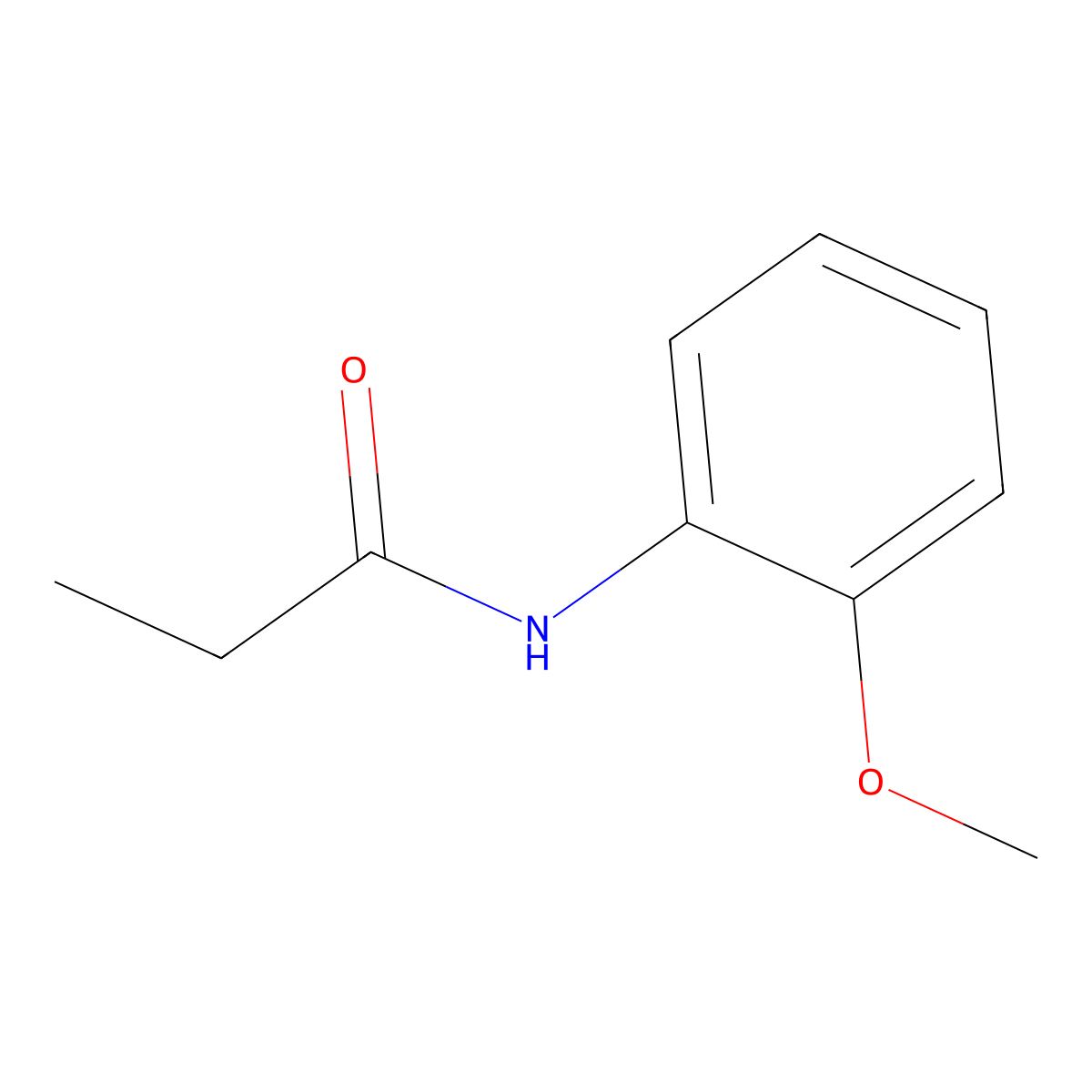 n-(2-Methoxyphenyl)propanamide molecular structure, CAS 7157-34-8
