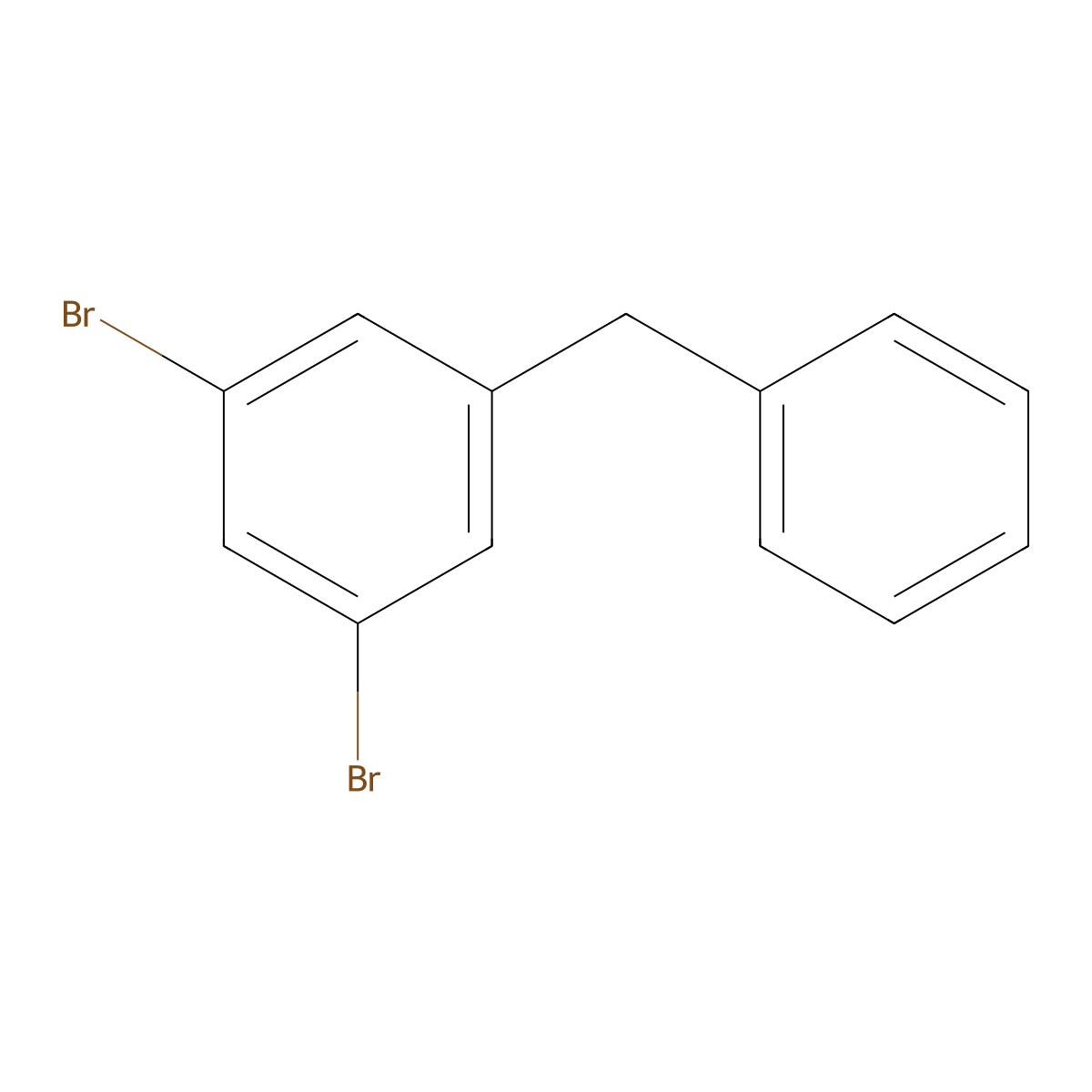 1-Benzyl-3,5-dibromobenzene molecular structure, CAS 71572-36-6