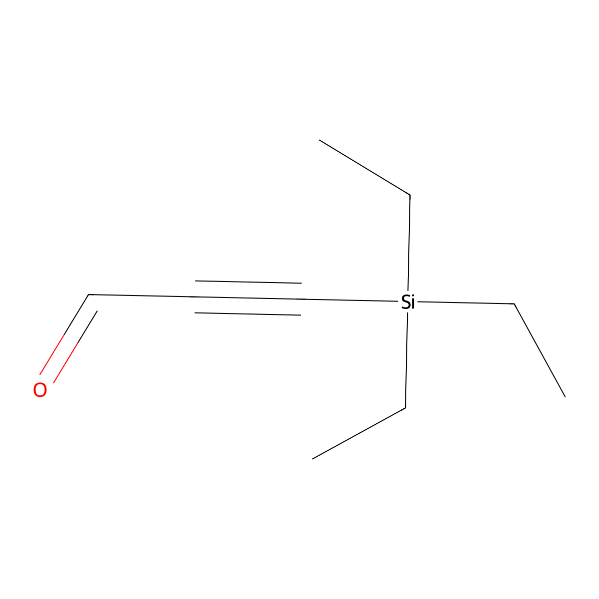 3-Triethylsilylpropynal molecular structure, CAS 71572-60-6