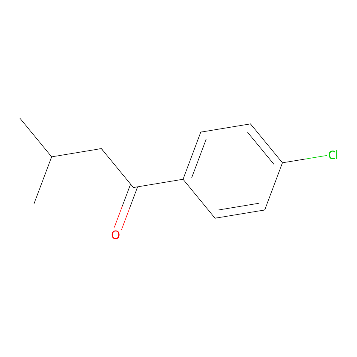 1-(4-Chlorophenyl)-3-methylbutan-1-one molecular structure, CAS 71573-93-8