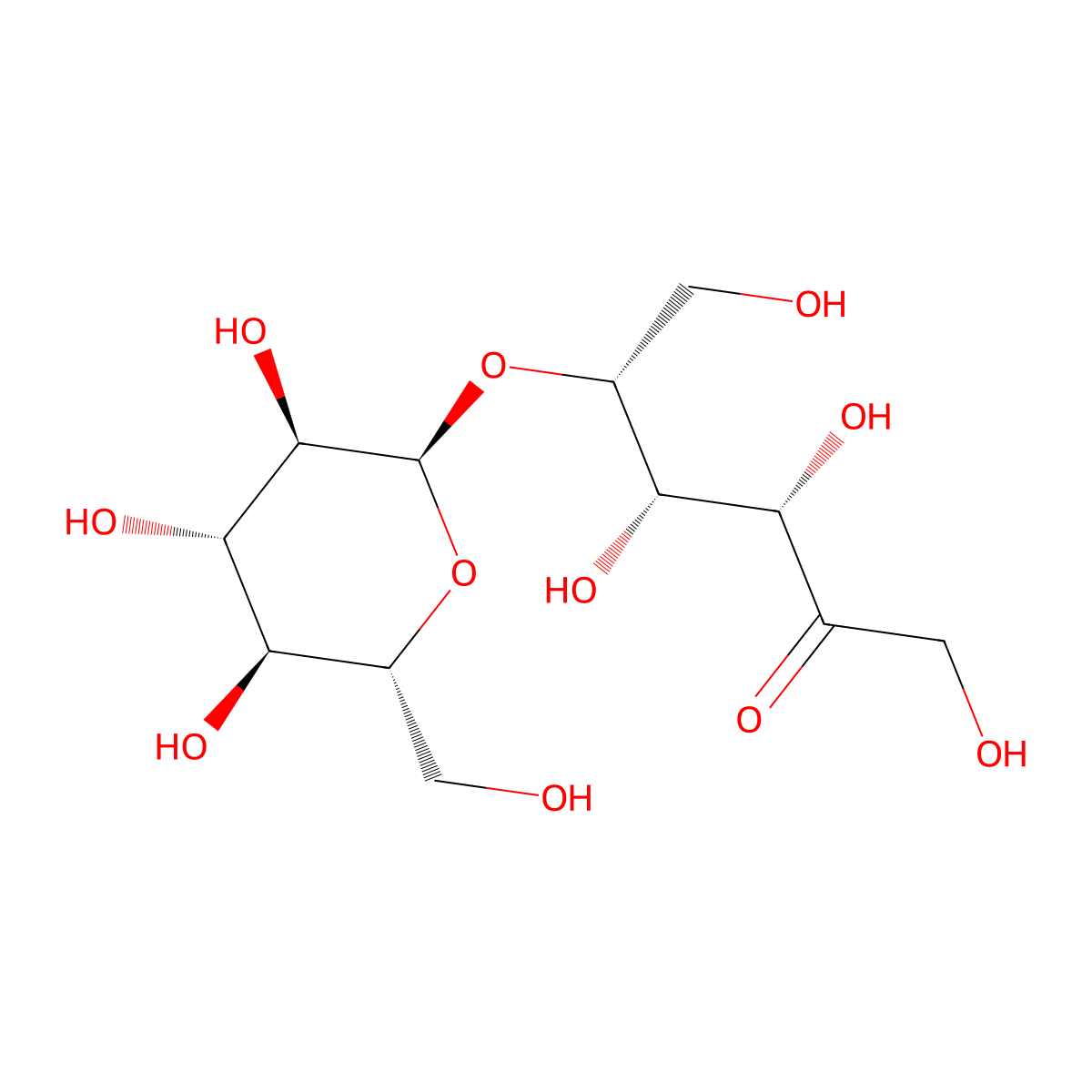 Leucrose molecular structure, CAS 7158-70-5