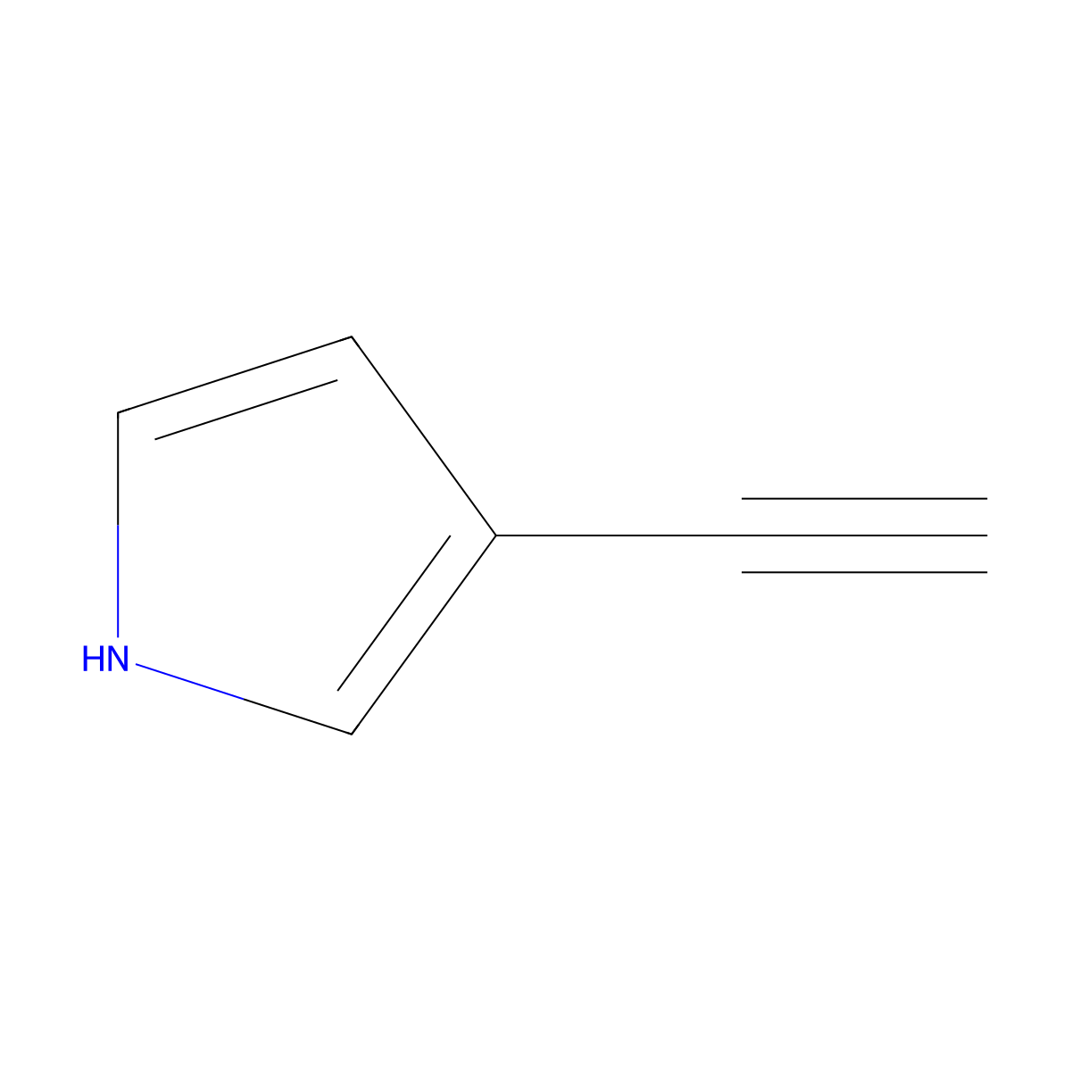 3-Ethynyl-1H-pyrrole molecular structure, CAS 71580-43-3