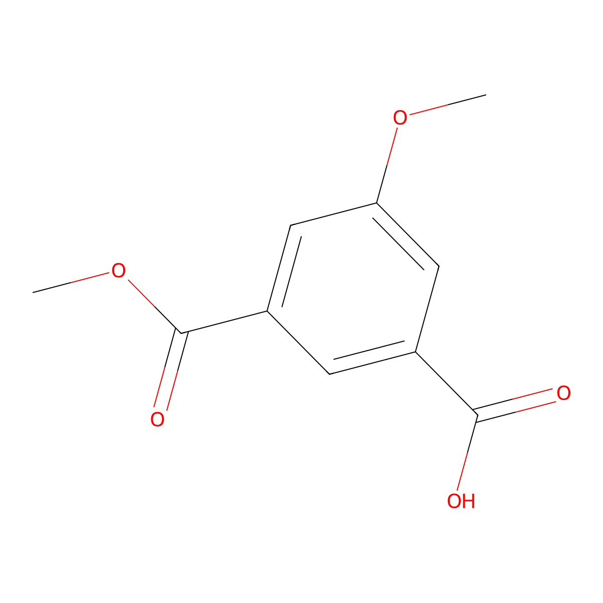 3-Methoxy-5-(methoxycarbonyl)benzoic acid molecular structure, CAS 71590-08-4