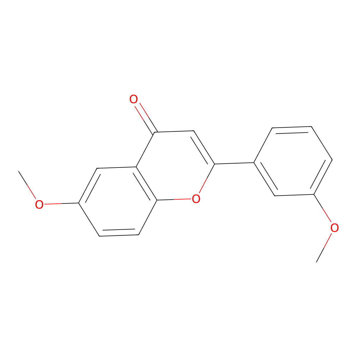 6,3'-Dimethoxyflavone molecular structure, CAS 71592-46-6
