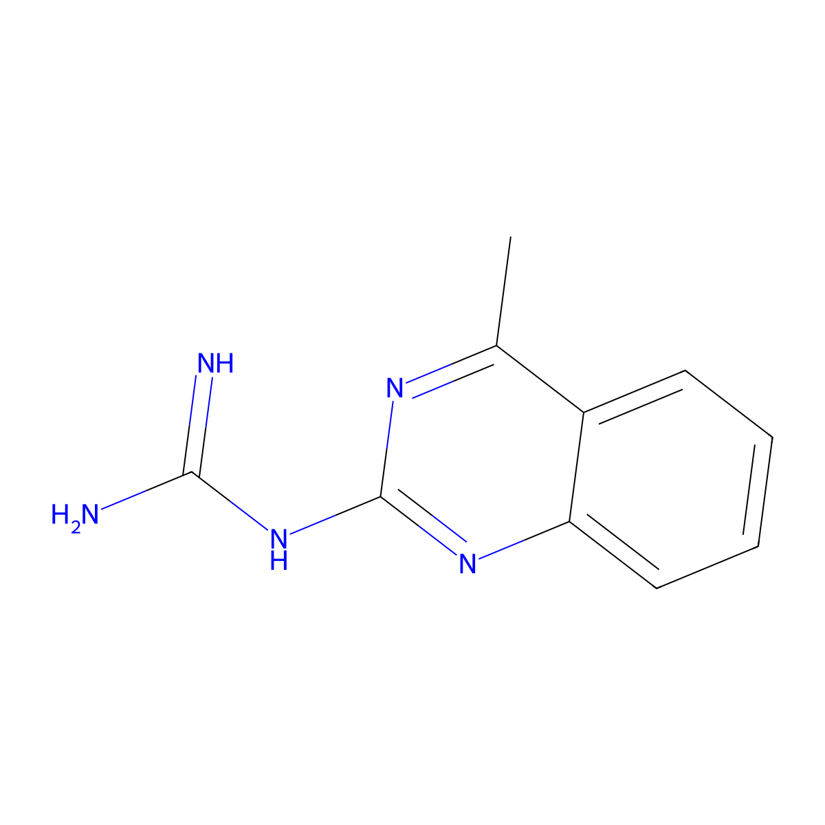 1-(4-Methylquinazolin-2-yl)guanidine molecular structure, CAS 716-11-0