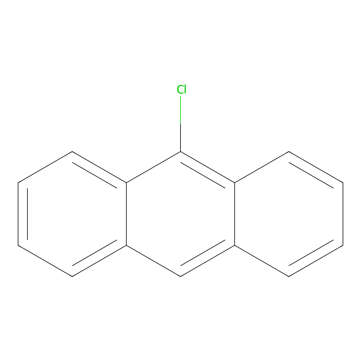 9-Chloroanthracene molecular structure, CAS 716-53-0
