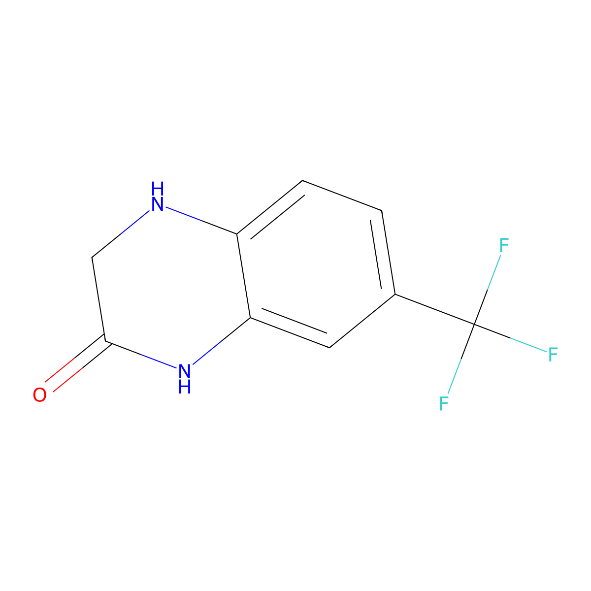 7-(Trifluoromethyl)-1,2,3,4-tetrahydroquinoxalin-2-one molecular structure, CAS 716-81-4