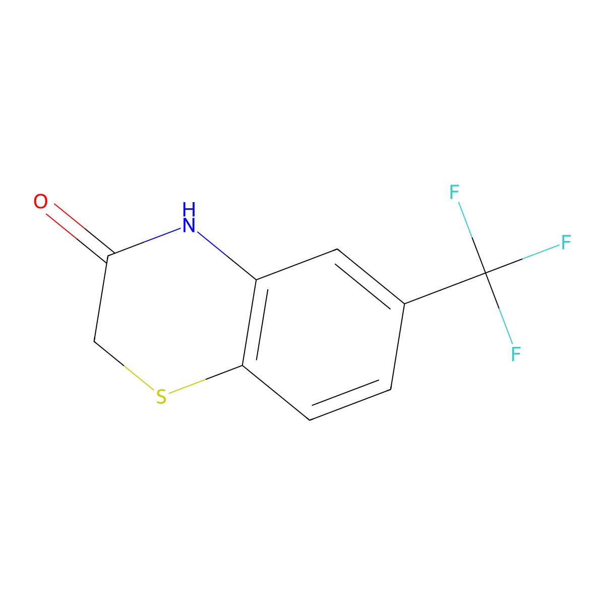 6-(Trifluoromethyl)-2H-1,4-benzothiazin-3(4H)-one molecular structure, CAS 716-82-5