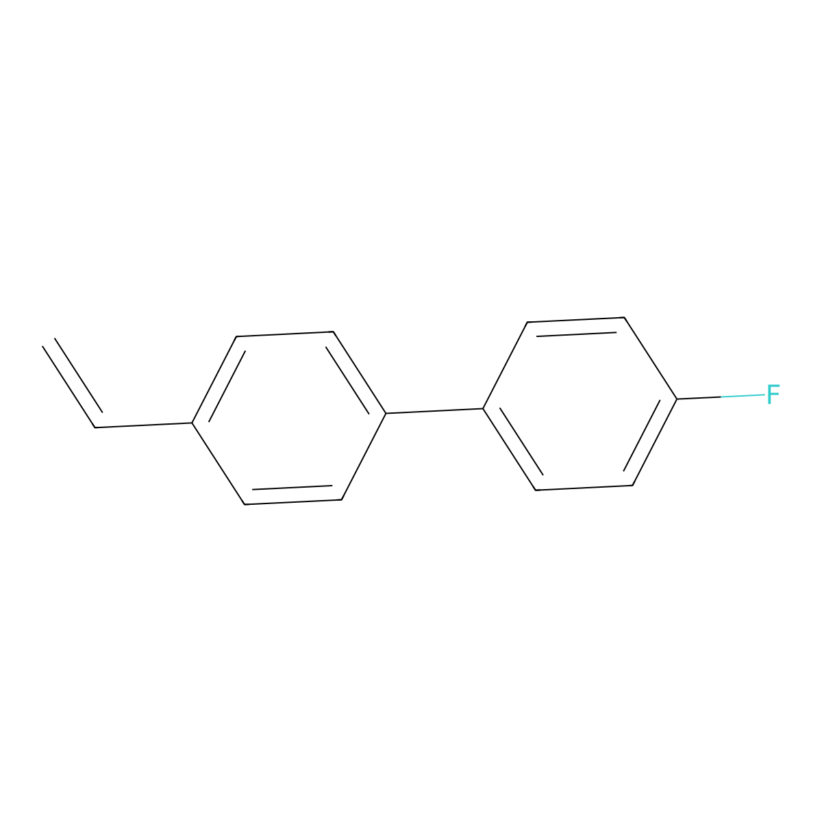 1-(4-Ethenylphenyl)-4-fluorobenzene molecular structure, CAS 716-89-2