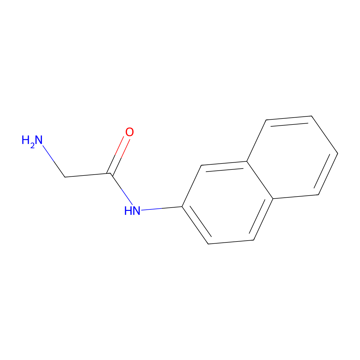 Glycine beta-naphthylamide molecular structure, CAS 716-94-9