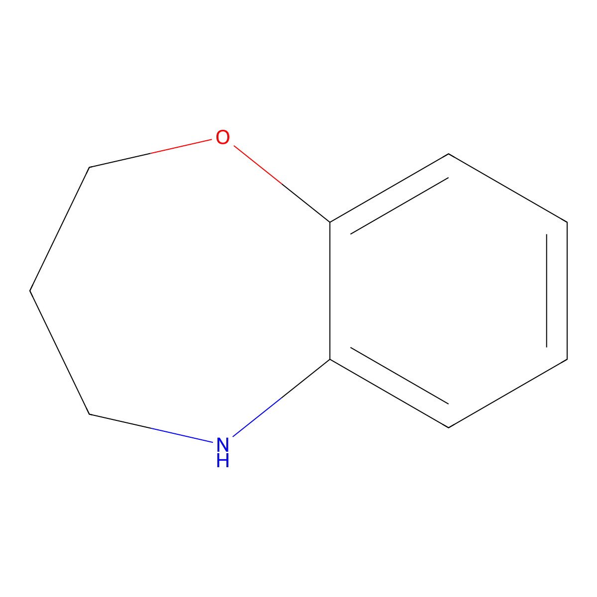 2,3,4,5-Tetrahydro-1,5-benzoxazepine molecular structure, CAS 7160-97-6