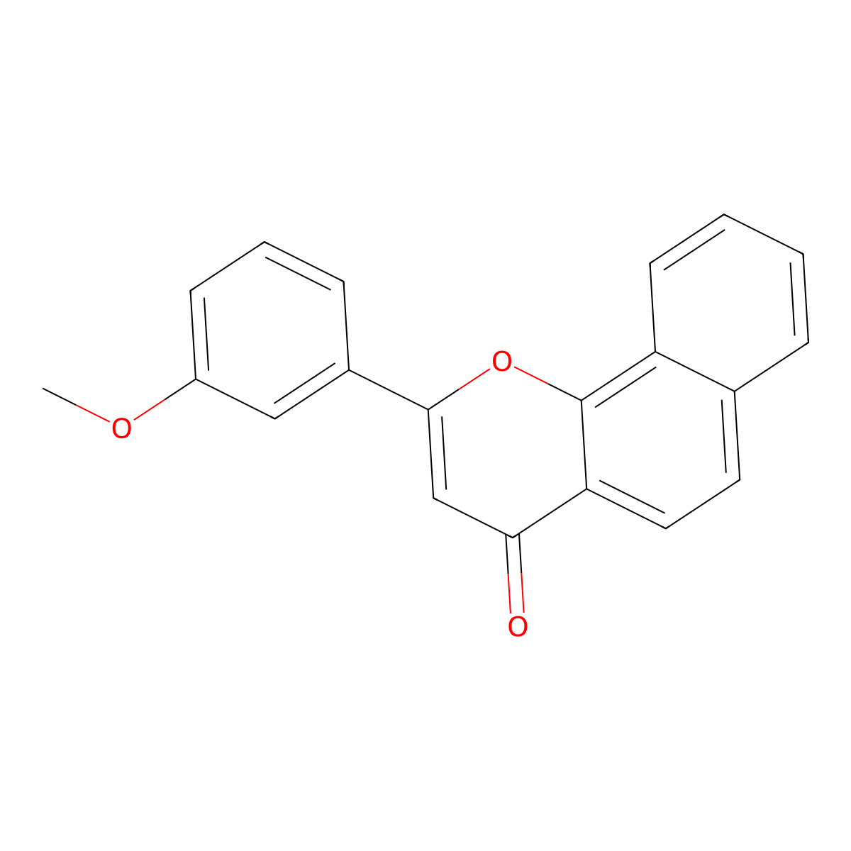 2-(3-Methoxyphenyl)benzo[h]chromen-4-one molecular structure, CAS 71601-13-3
