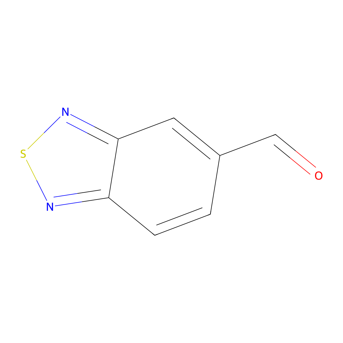 2,1,3-Benzothiadiazole-5-carbaldehyde molecular structure, CAS 71605-72-6