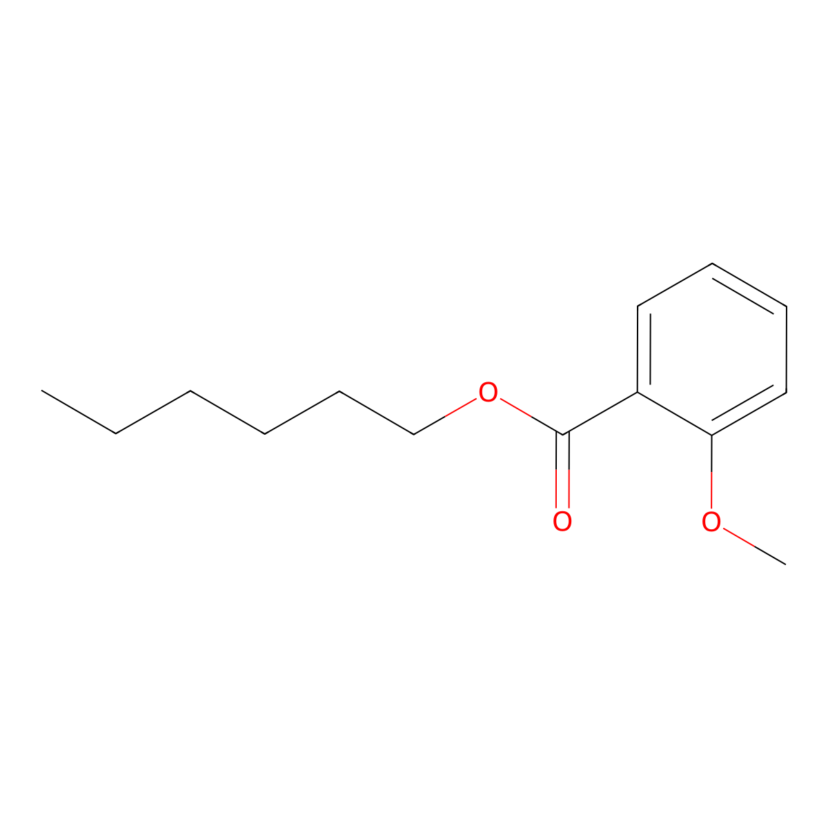 Hexyl o-anisate molecular structure, CAS 71605-88-4