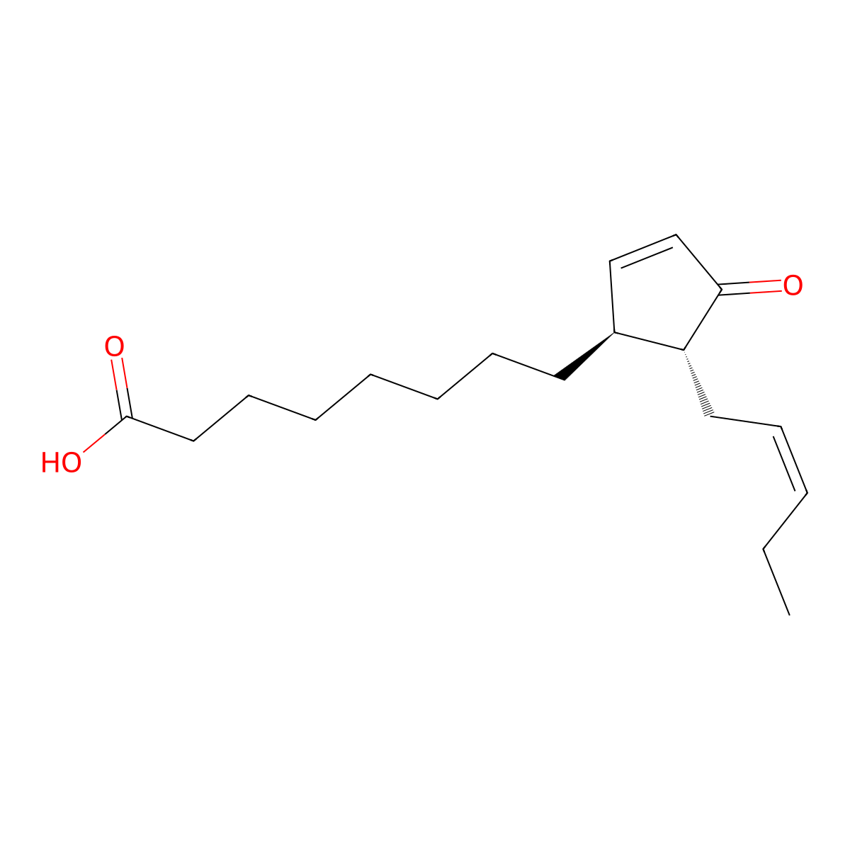 9s,13r-12-Oxophytodienoic Acid molecular structure, CAS 71606-07-0
