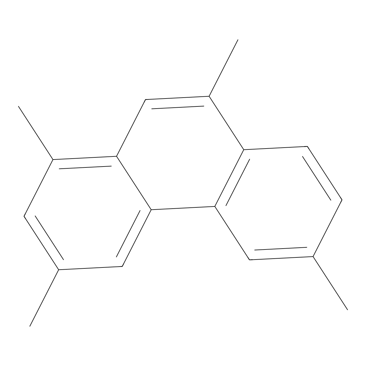 Phenanthren, tetramethyl- molecular structure, CAS 71607-70-0