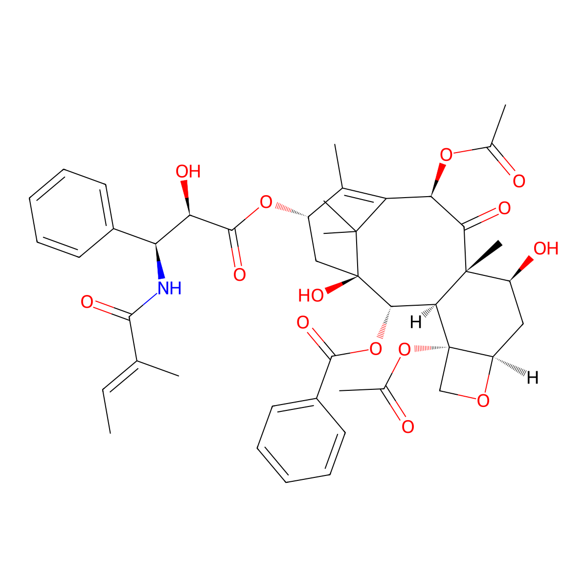 Cephalomannine molecular structure, CAS 71610-00-9