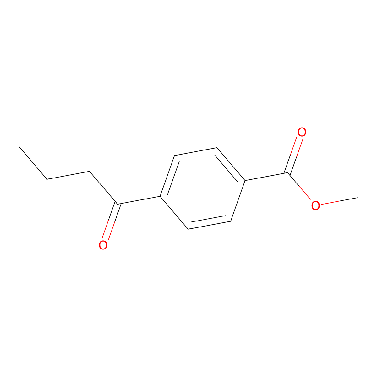Methyl 4-butyrylbenzoate molecular structure, CAS 71616-83-6