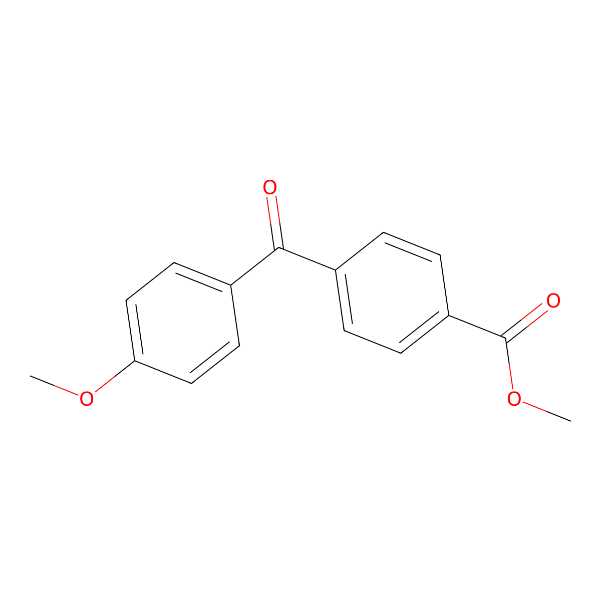 Benzoic acid, 4-(4-methoxybenzoyl)-, methyl ester molecular structure, CAS 71616-84-7