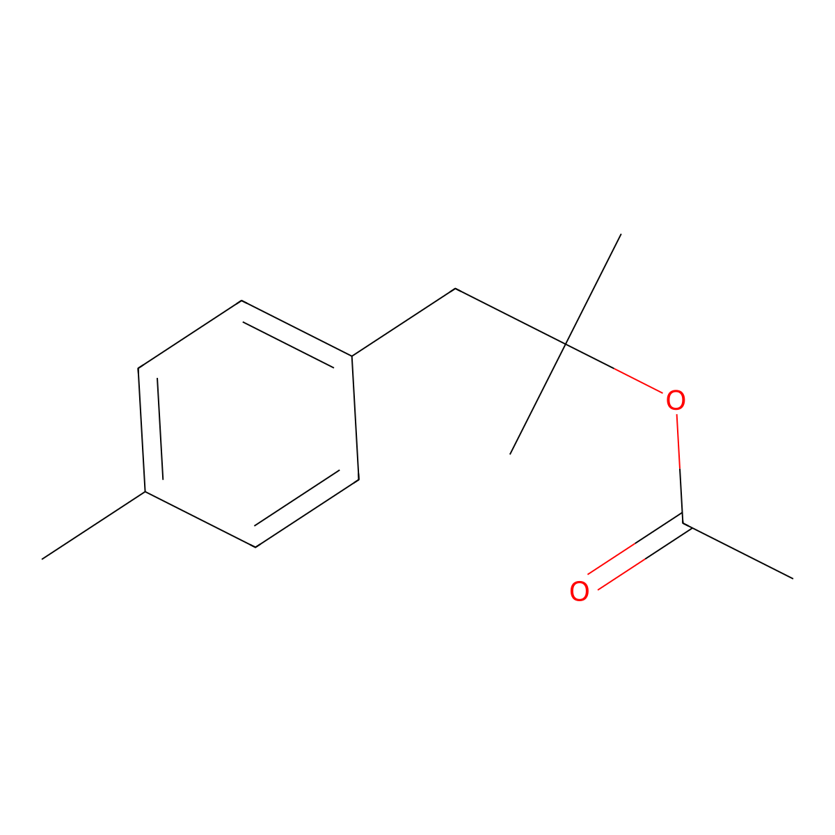 Benzeneethanol, alpha,alpha,4-trimethyl-, 1-acetate molecular structure, CAS 71617-15-7