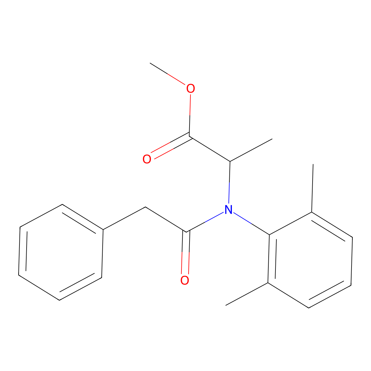 Benalaxyl molecular structure, CAS 71626-11-4
