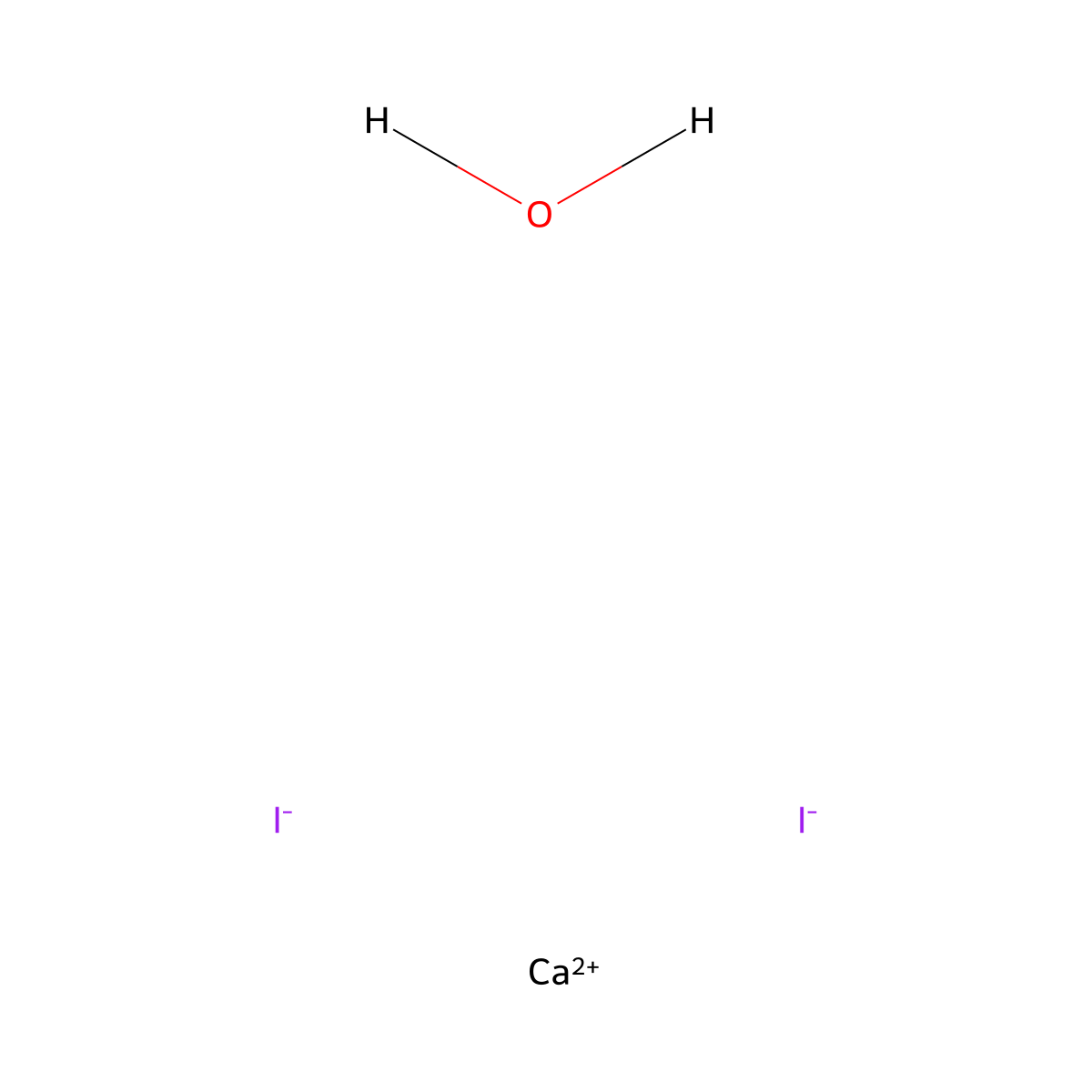 Calcium iodide--water (1/2/1) molecular structure, CAS 71626-98-7
