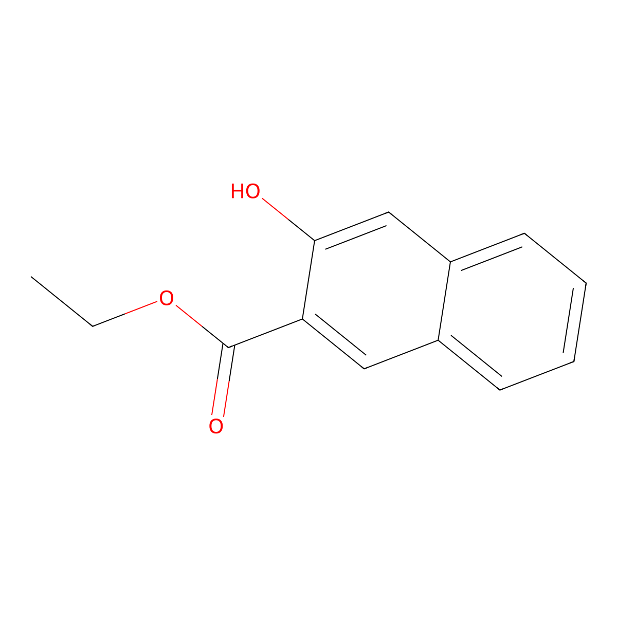 Ethyl 3-Hydroxy-2-naphthoate molecular structure, CAS 7163-25-9