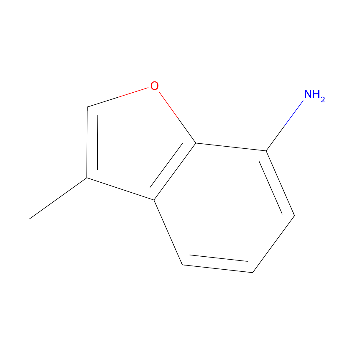 3-Methylbenzofuran-7-amine molecular structure, CAS 716312-24-2