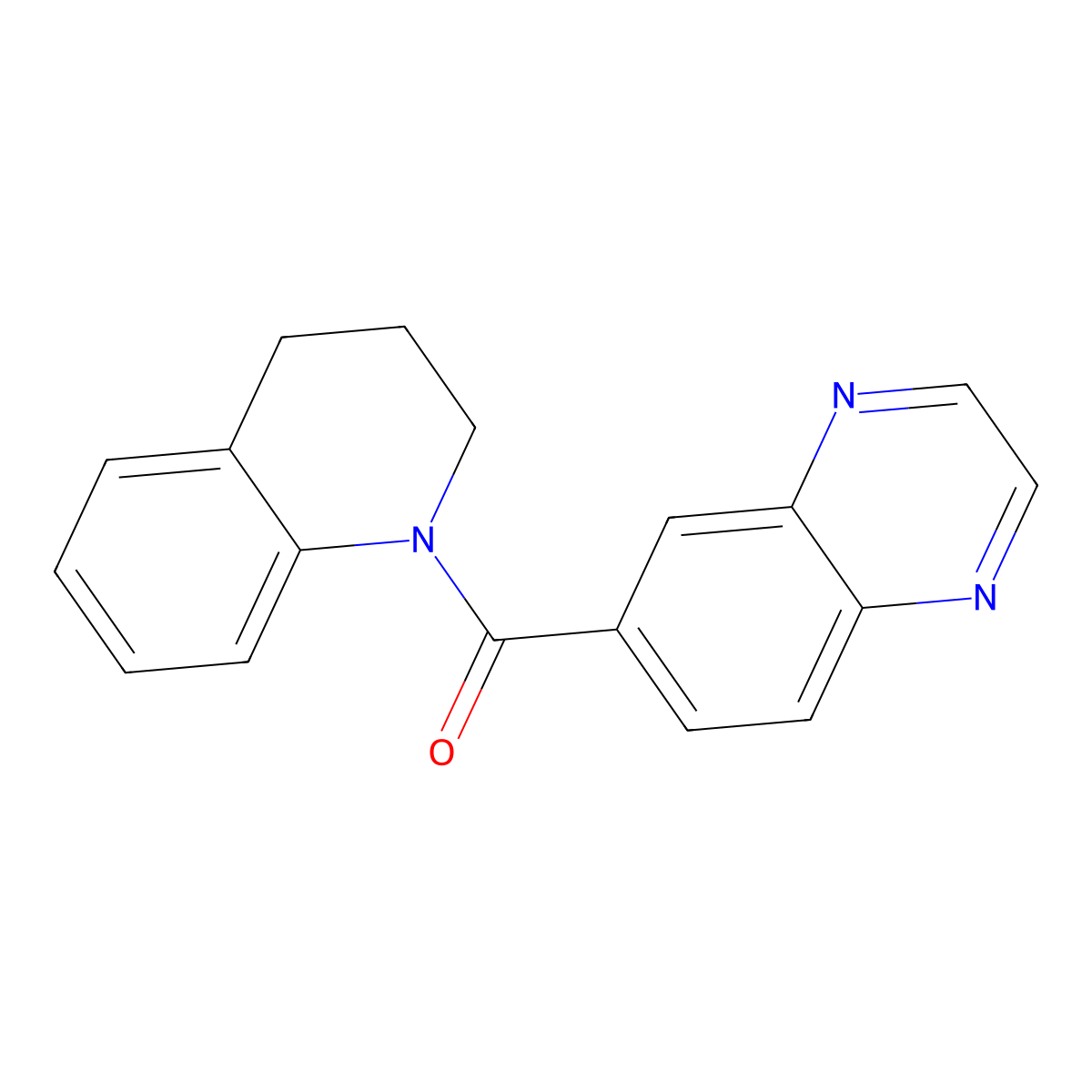 Quinoxalin-6-yl 1,2,3,4-tetrahydroquinolyl ketone molecular structure, CAS 716318-27-3