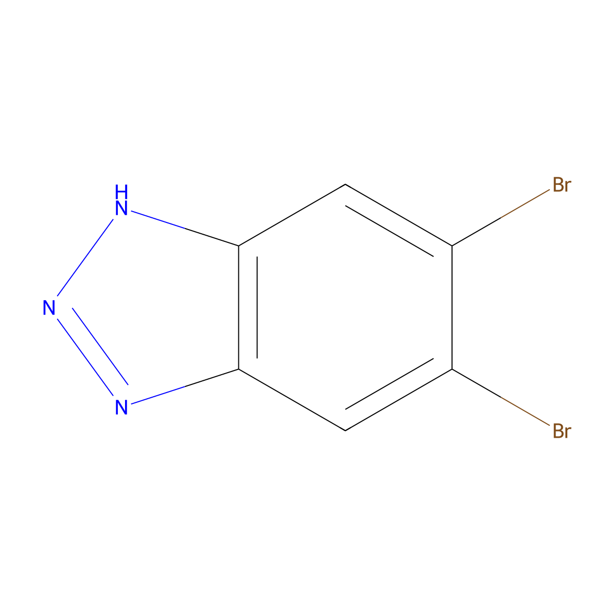 5,6-Dibromo-1H-benzotriazole molecular structure, CAS 716320-92-2