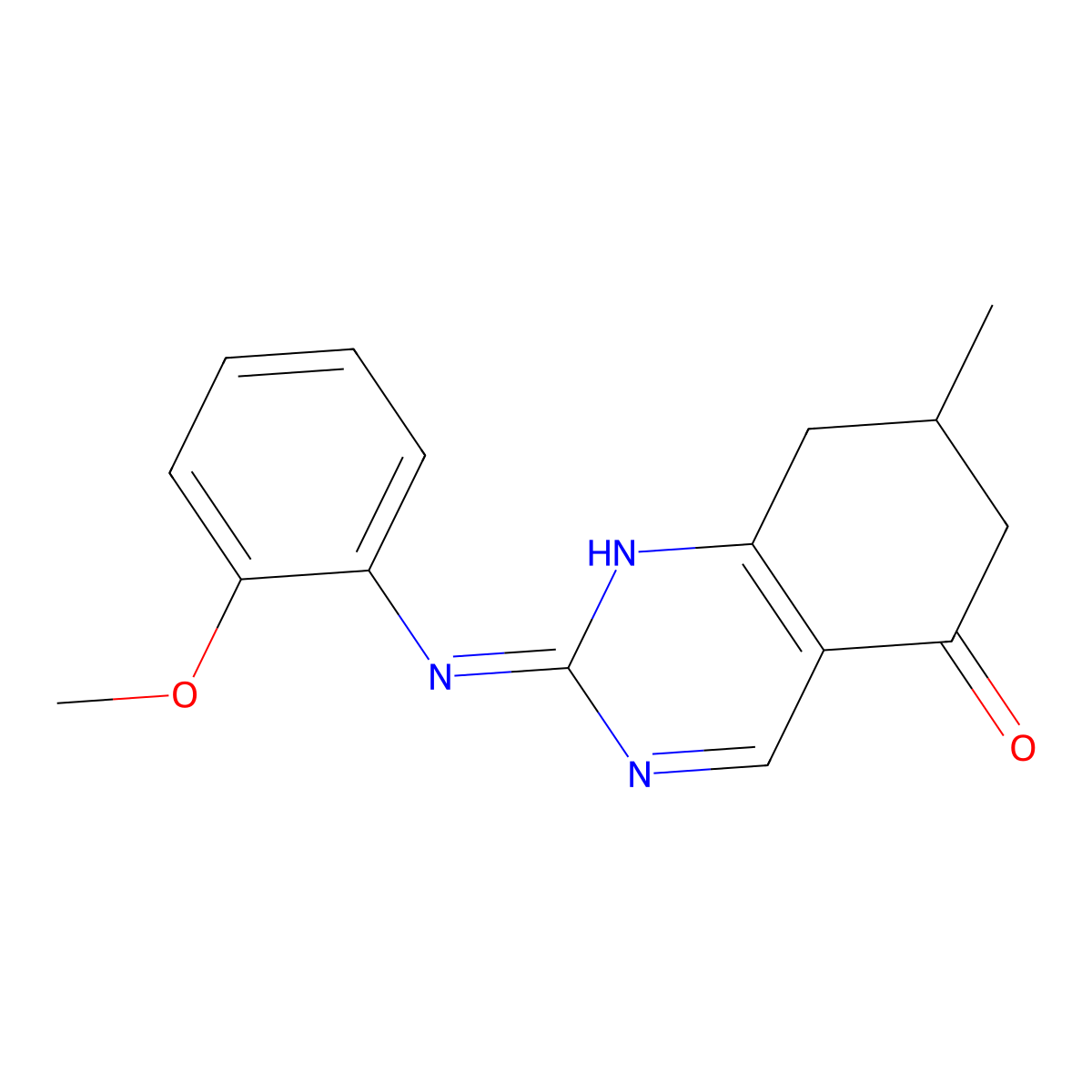 2-[(2-Methoxyphenyl)amino]-7-methyl-6,7,8-trihydroquinazolin-5-one molecular structure, CAS 716341-43-4