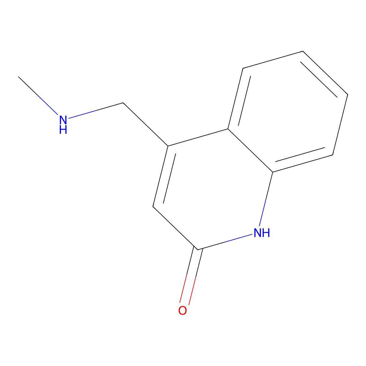 4-Methylaminomethyl-quinolin-2-ol molecular structure, CAS 716342-80-2