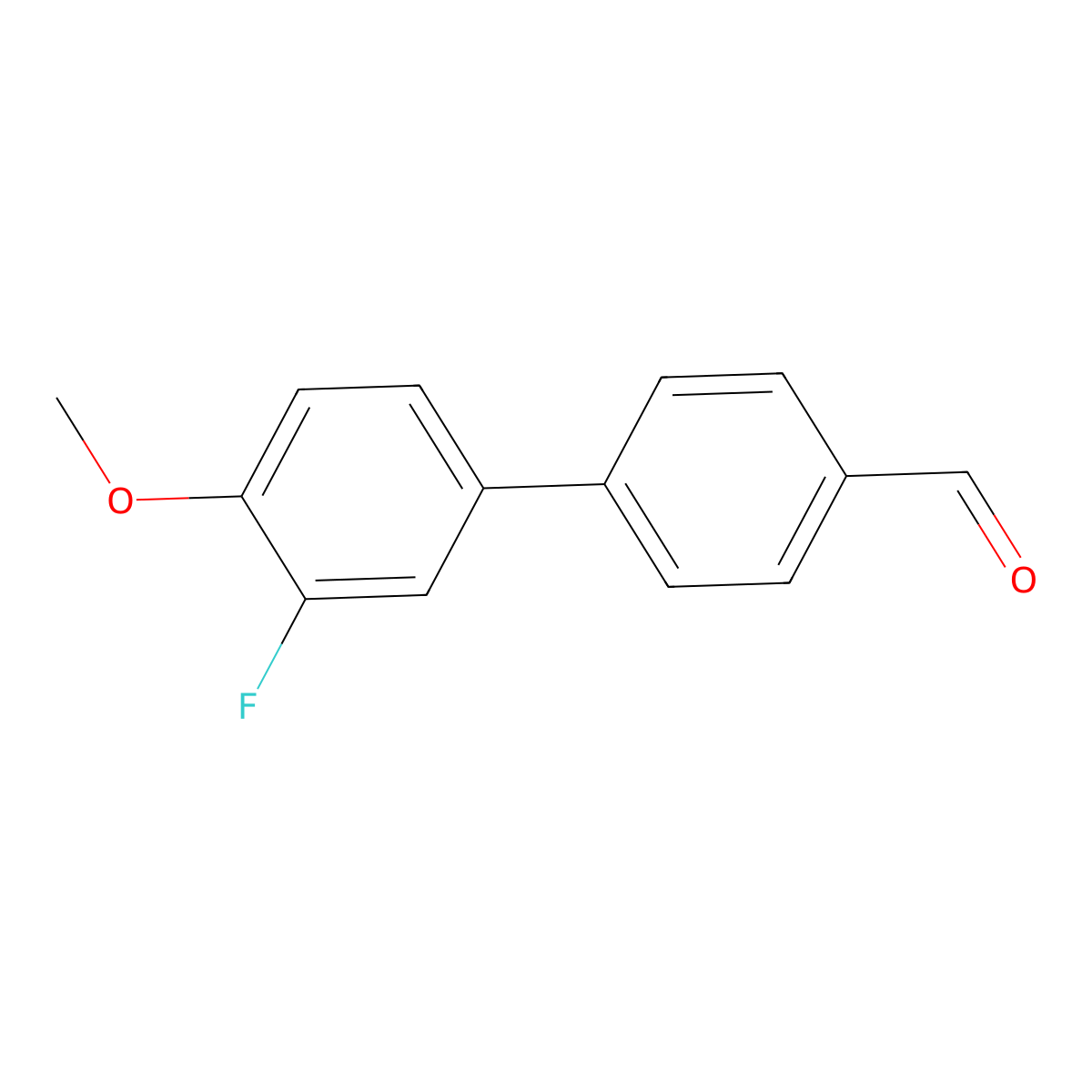 4-(3-Fluoro-4-methoxyphenyl)benzaldehyde molecular structure, CAS 716344-20-6