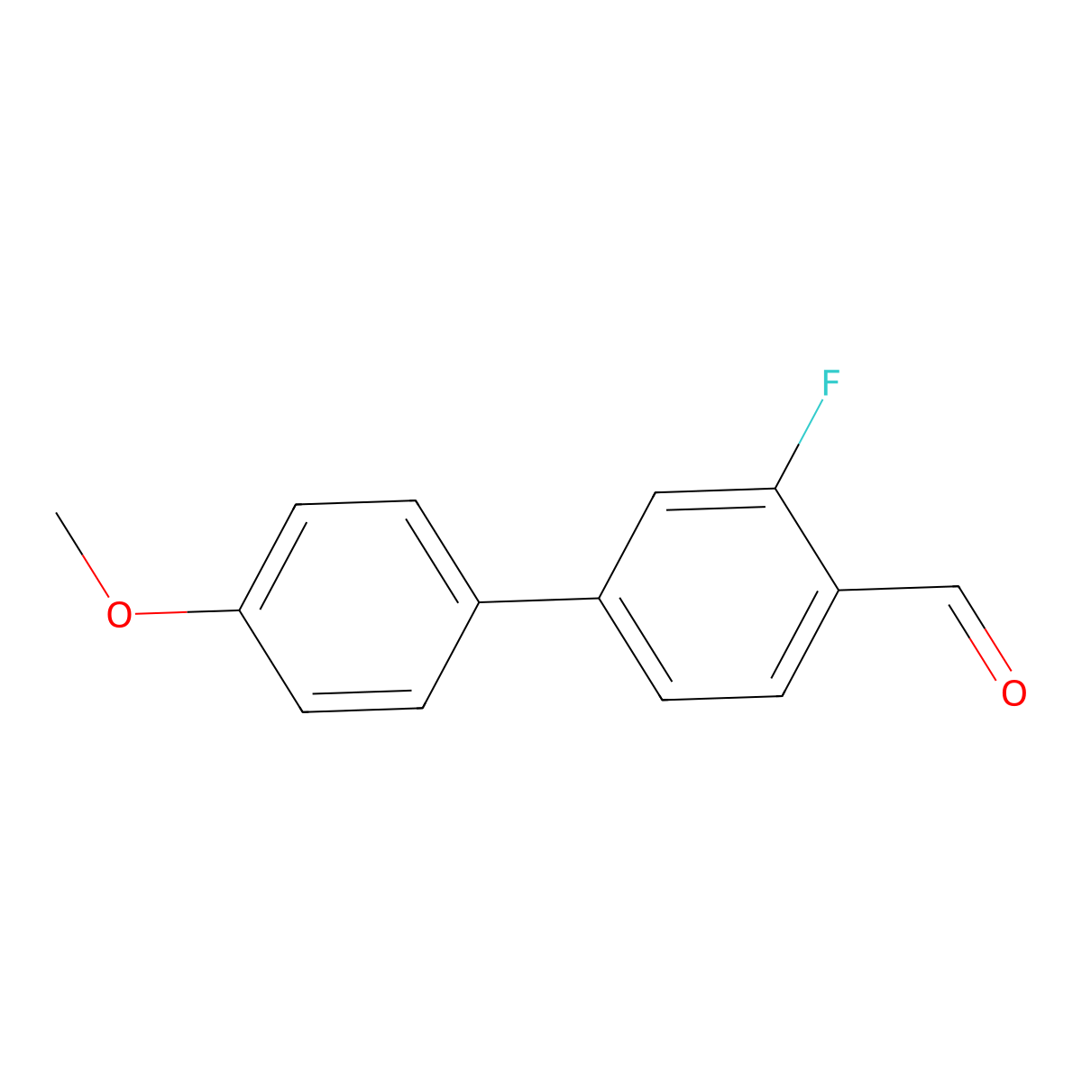 3-Fluoro-4'-methoxy-biphenyl-4-carbaldehyde molecular structure, CAS 716344-22-8