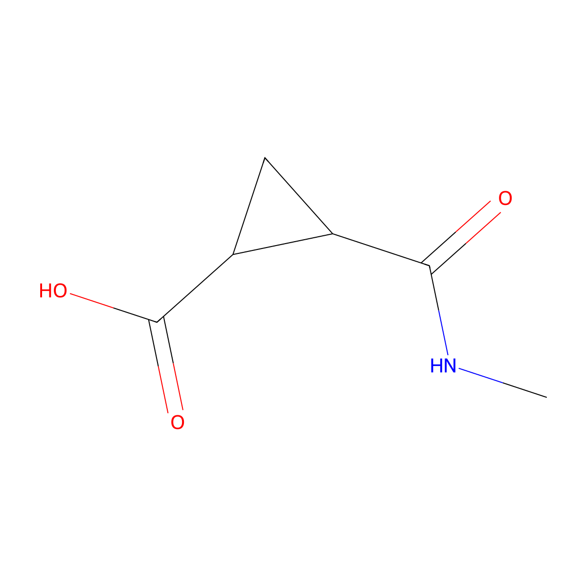 2-(Methylcarbamoyl)cyclopropane-1-carboxylic acid molecular structure, CAS 716362-30-0