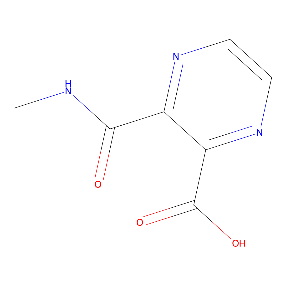 3-(Methylcarbamoyl)pyrazine-2-carboxylic acid molecular structure, CAS 716362-46-8