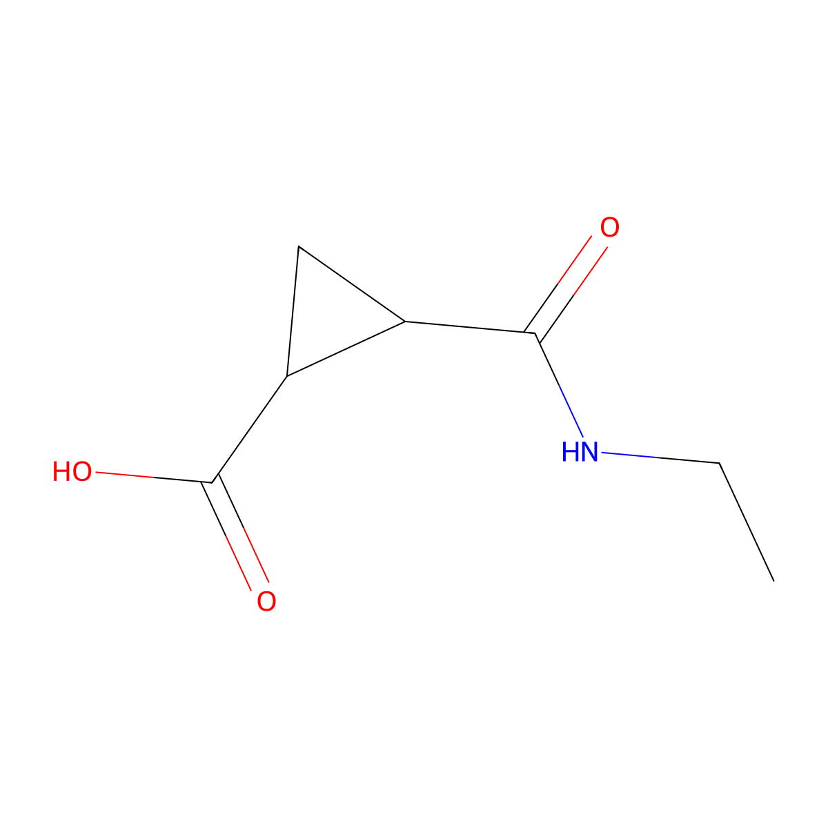 2-(Ethylcarbamoyl)cyclopropanecarboxylic acid molecular structure, CAS 716362-61-7