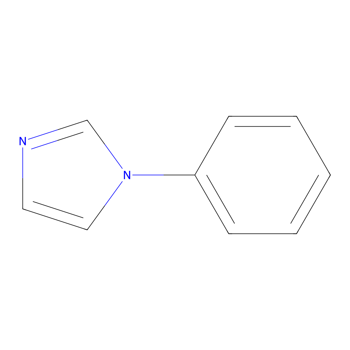 1-Phenylimidazole molecular structure, CAS 7164-98-9