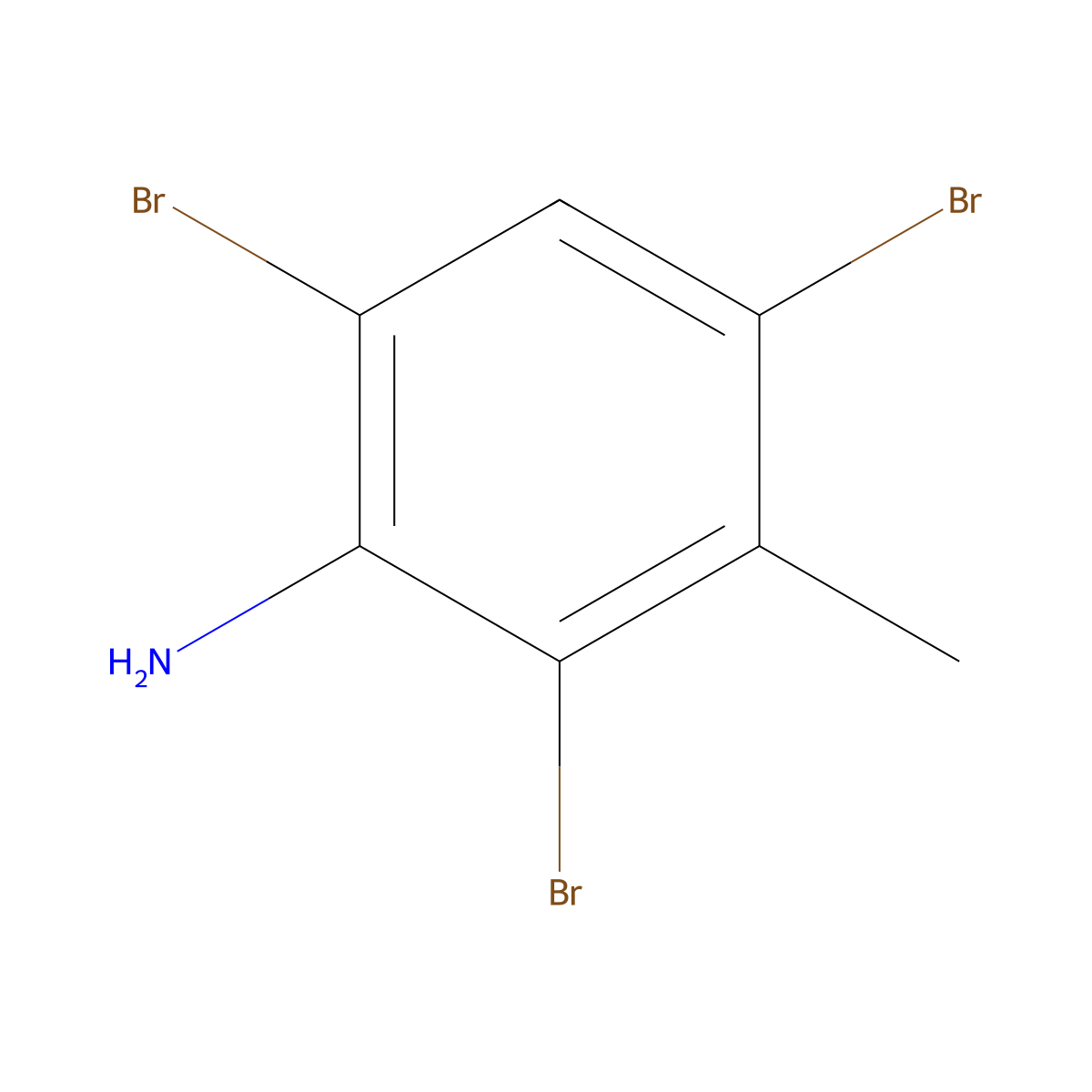 3-Methyl-2,4,6-tribromoaniline molecular structure, CAS 71642-16-5