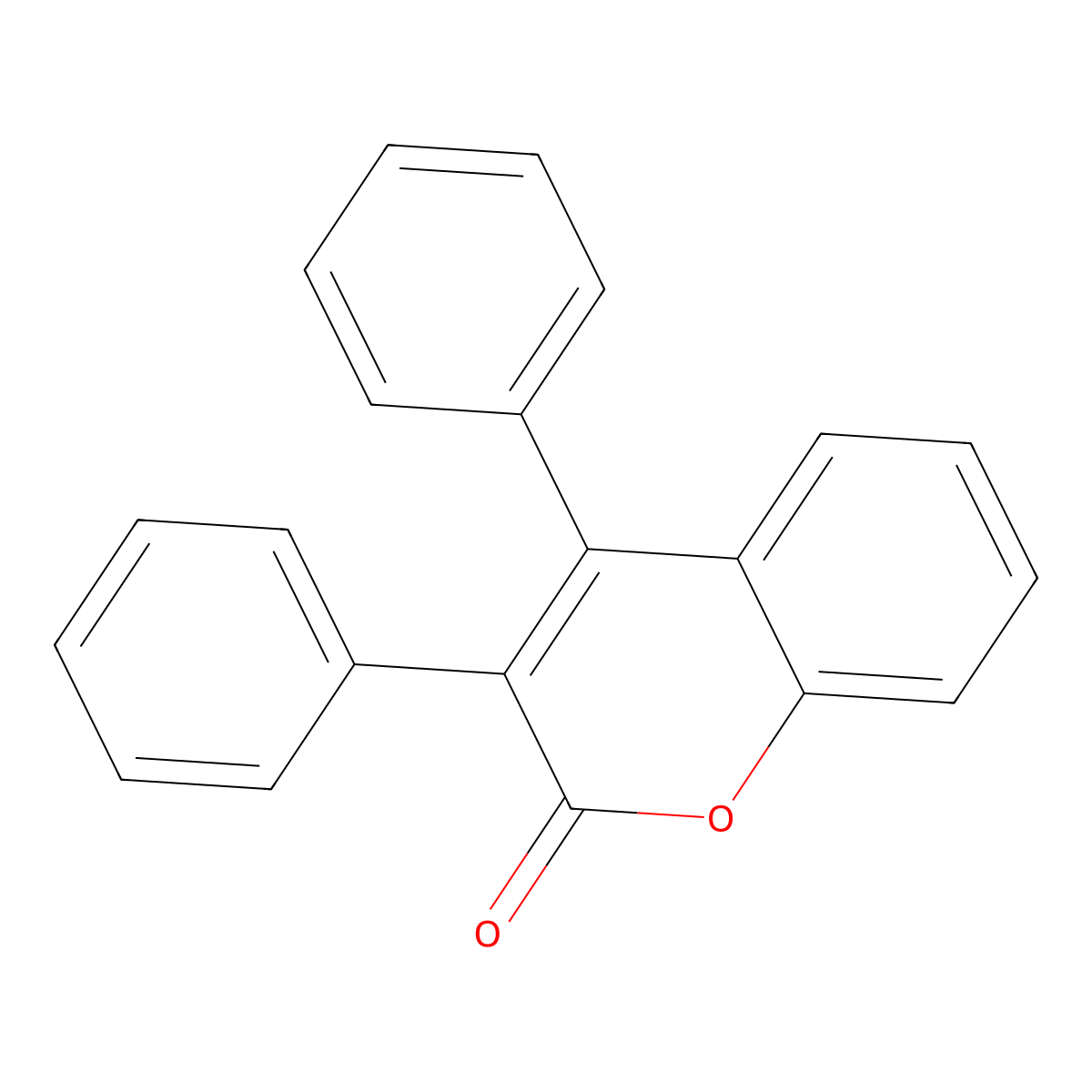 3,4-Diphenylcoumarin molecular structure, CAS 71644-60-5