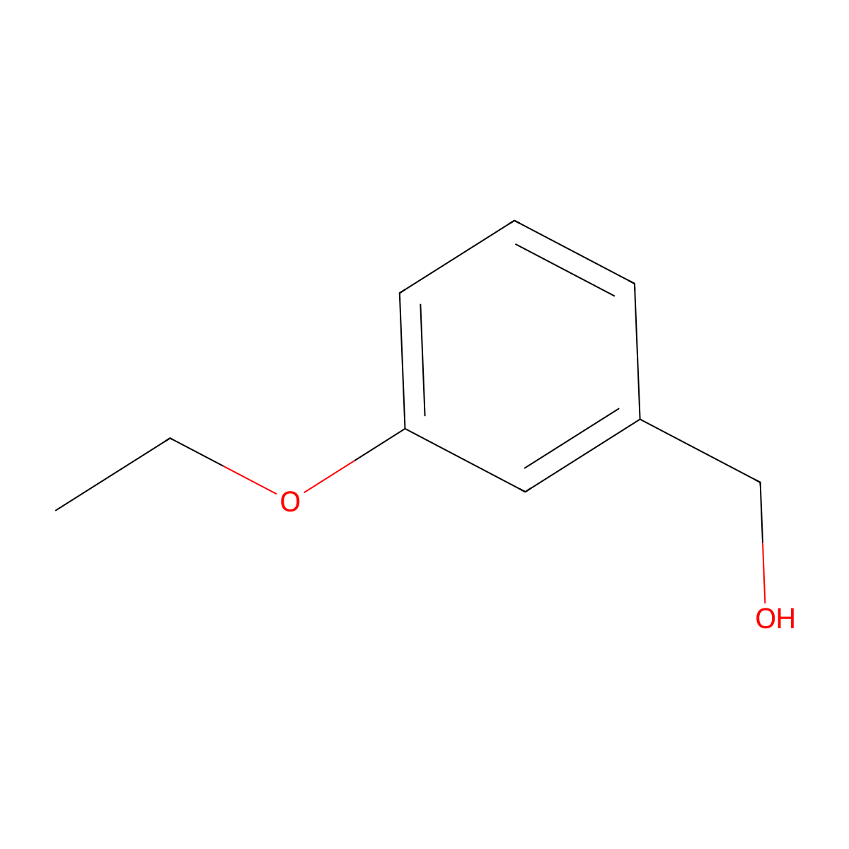 3-Ethoxybenzenemethanol molecular structure, CAS 71648-21-0